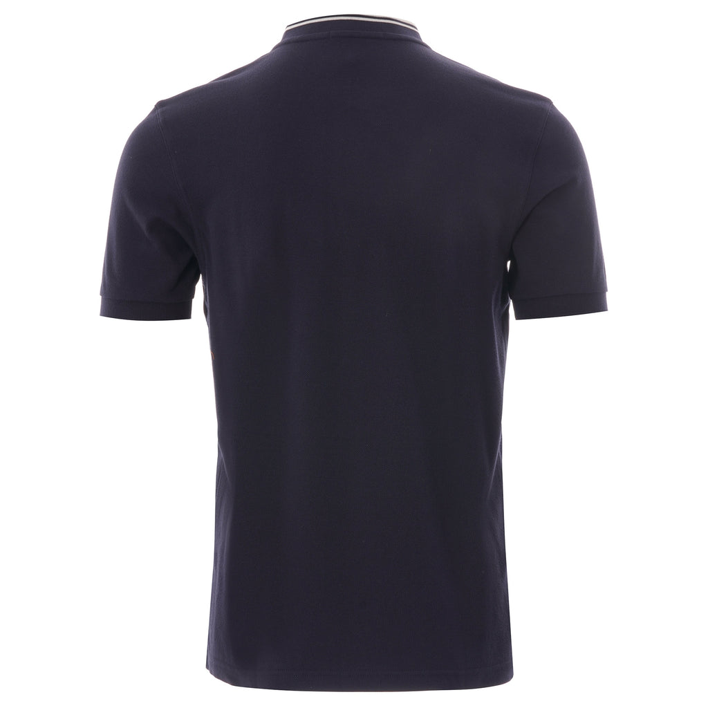 Fred Perry M4 Bomber Collar Polo Shirt - Navy