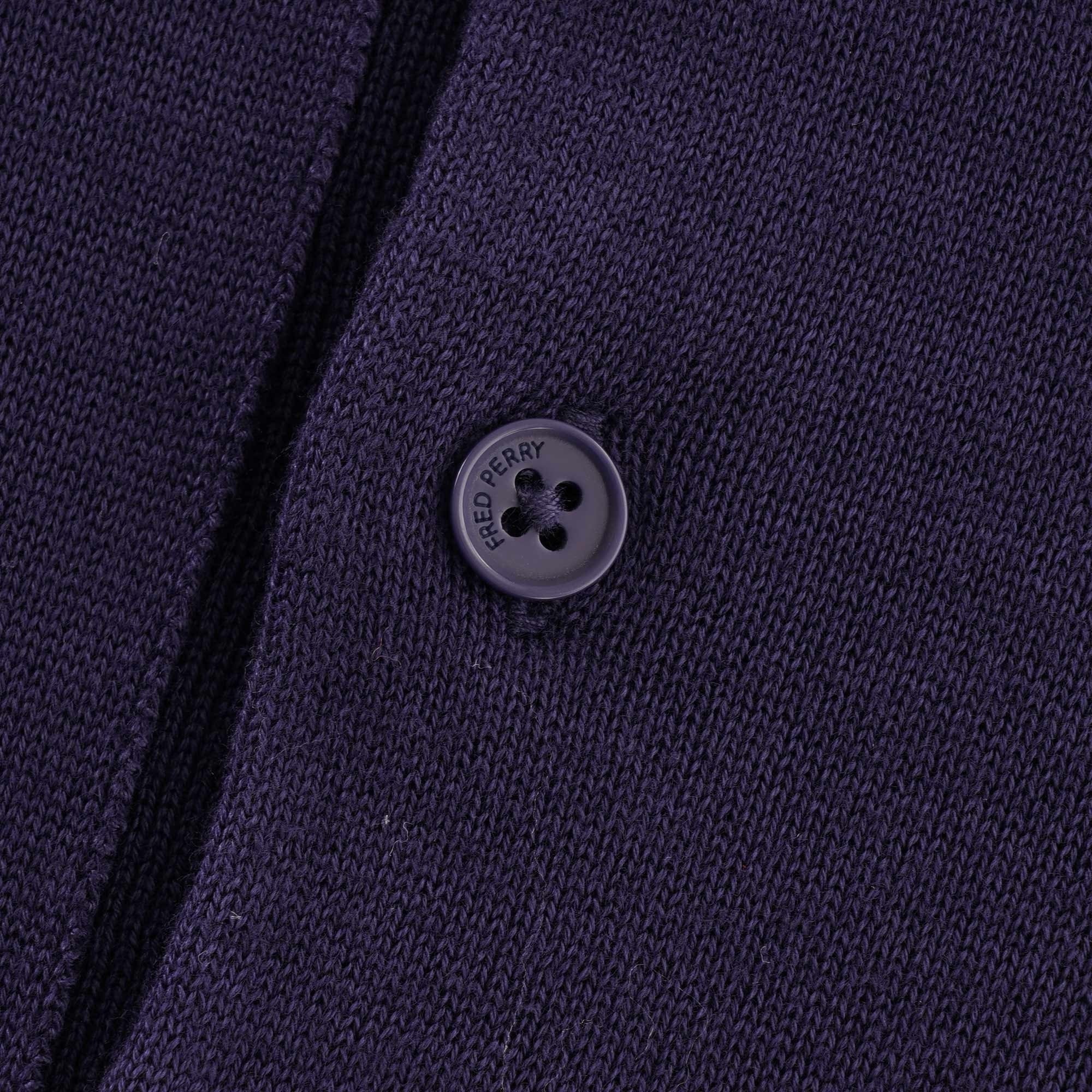 Fred Perry Abstract Tipped Polo - Carbon Blue