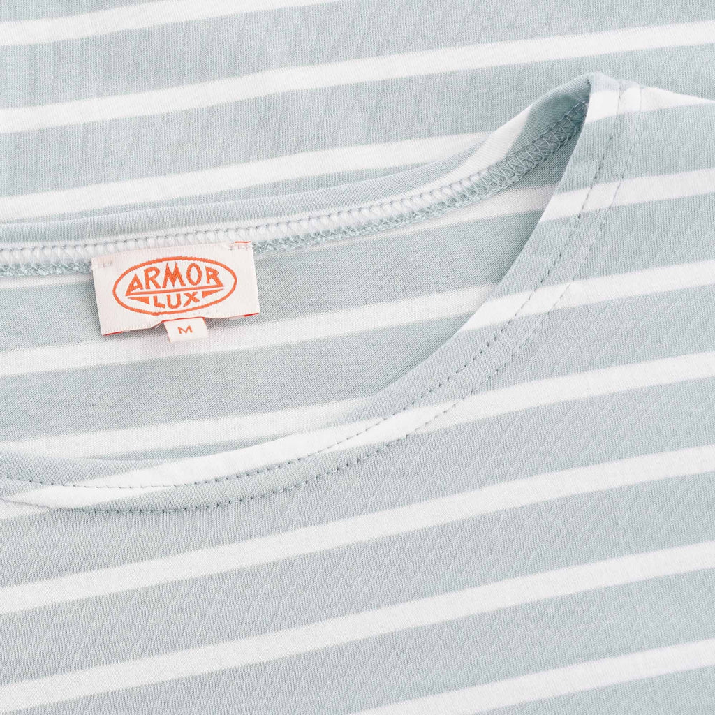 Armor Lux Long Sleeve Breton Striped Mariniere T-Shirt - Mint