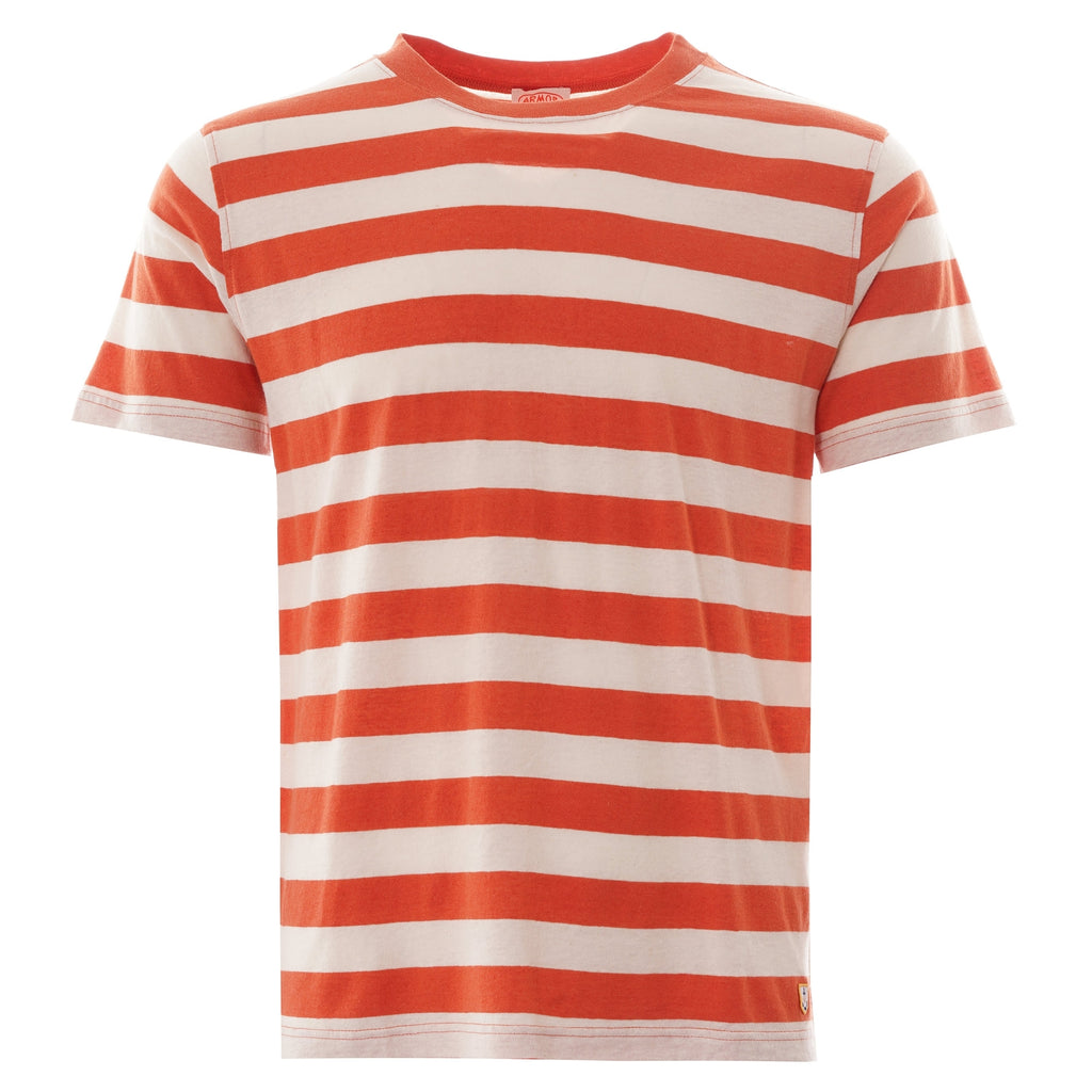 Armor Lux Wide Stripe Tee - Orange