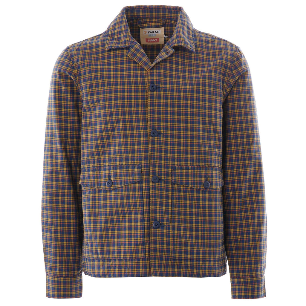 Farah x YMC Madras Check Jacket - Sailor Blue