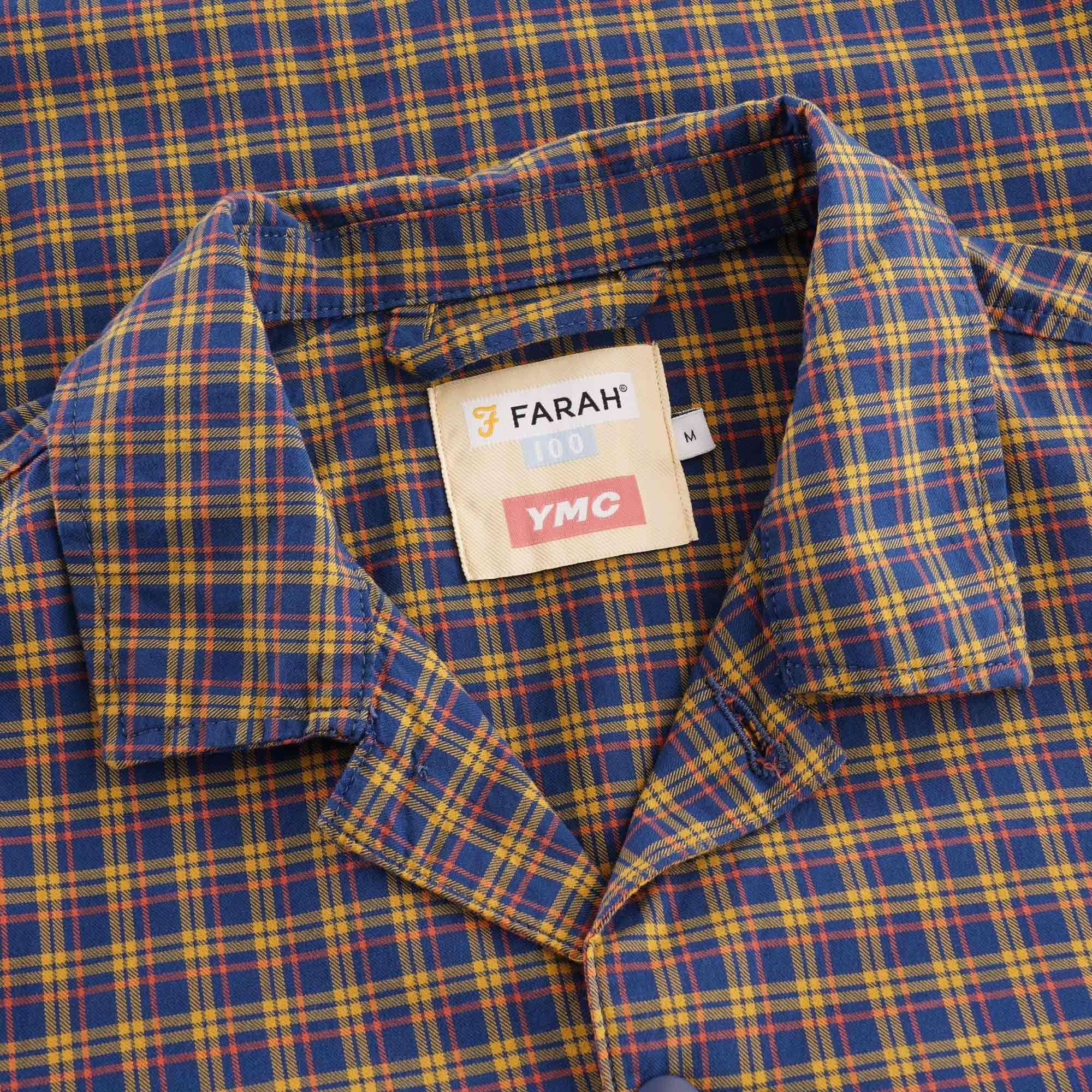 Farah x YMC Madras Check Jacket - Sailor Blue