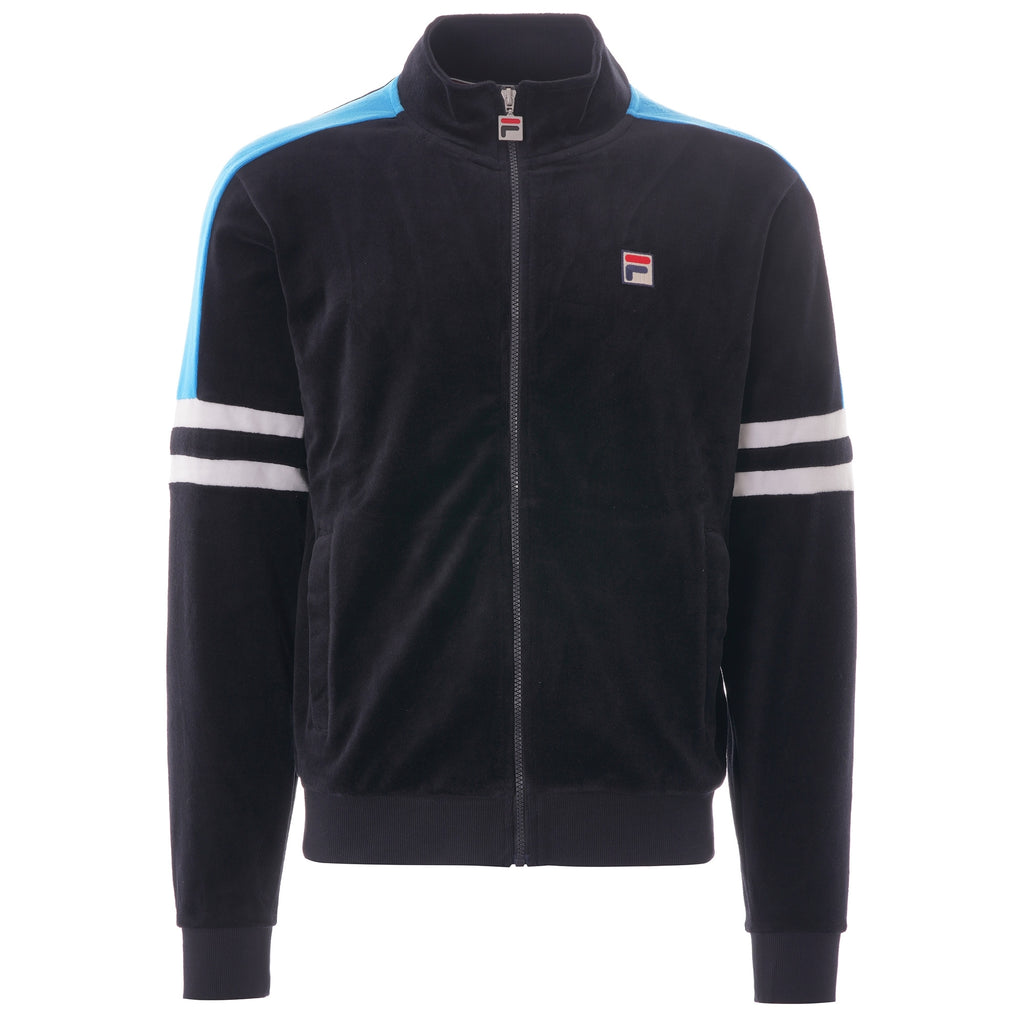 Fila Vintage Shay Velour Track Jacket - Black
