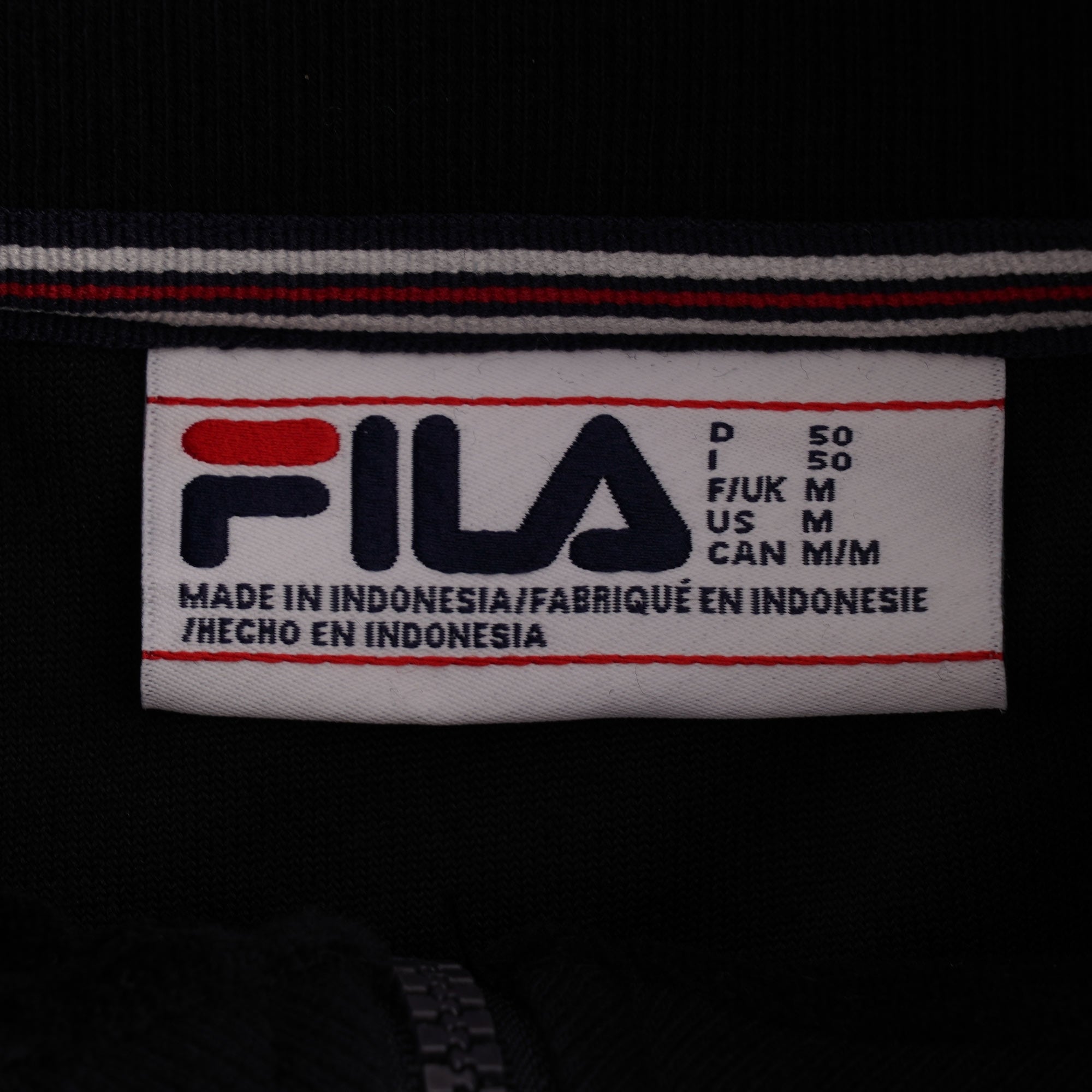 Fila Vintage Shay Velour Track Jacket - Black