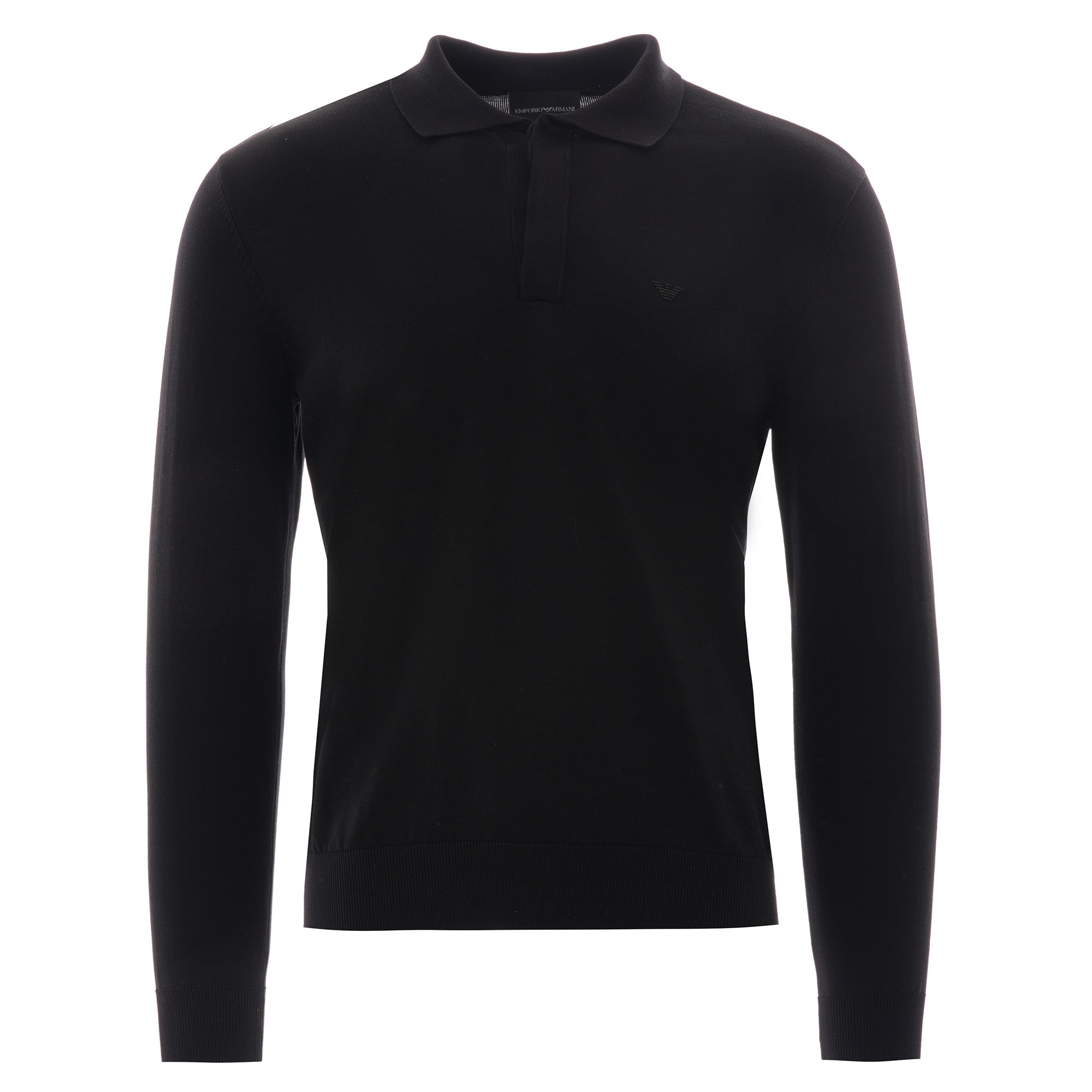 Emporio Armani Knitted Polo - Nero