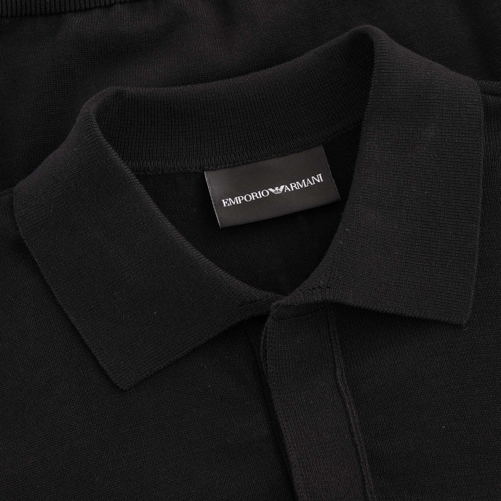 Emporio Armani Knitted Polo - Nero