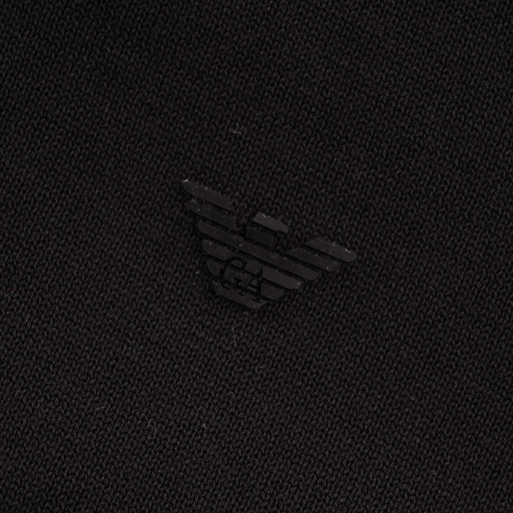 Emporio Armani Knitted Polo - Nero