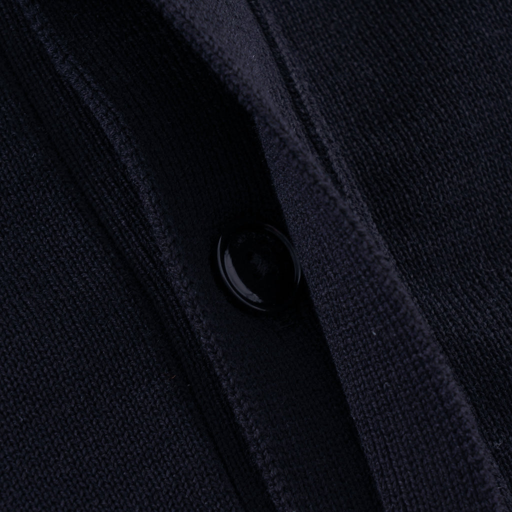 Emporio Armani Knitted Polo - Blue