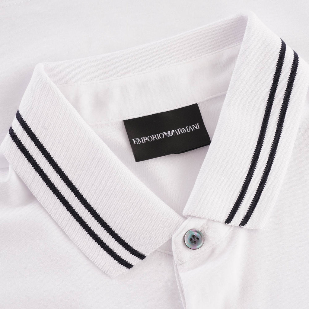 Emporio Armani Script Polo - Bianco