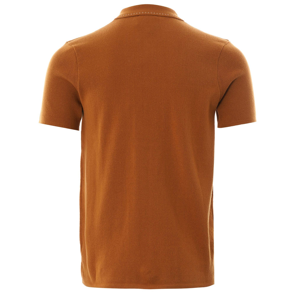 Gabicci Vintage Button Through Polo - Hay