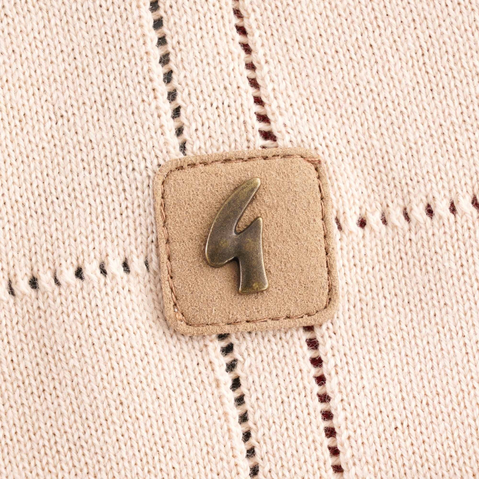 Gabicci Vintage Morgan Airtex Button Through Polo - Lava