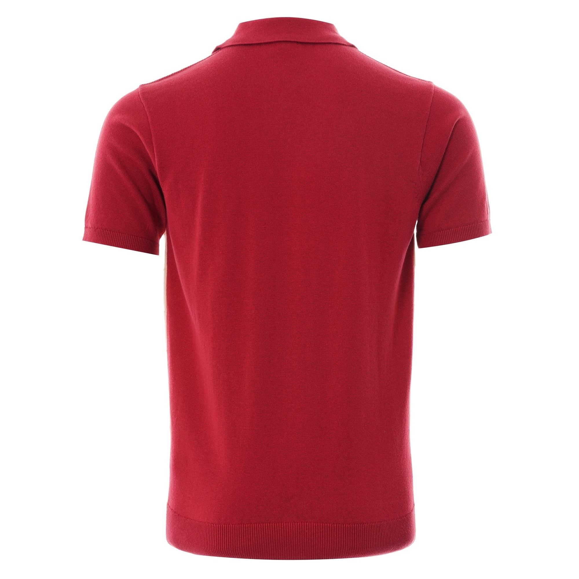 Gabicci Vintage Morgan Airtex Button Through Polo - Lava