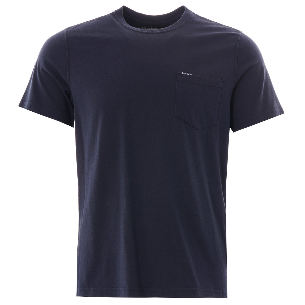 Barbour Logo Pocket Tee - Navy