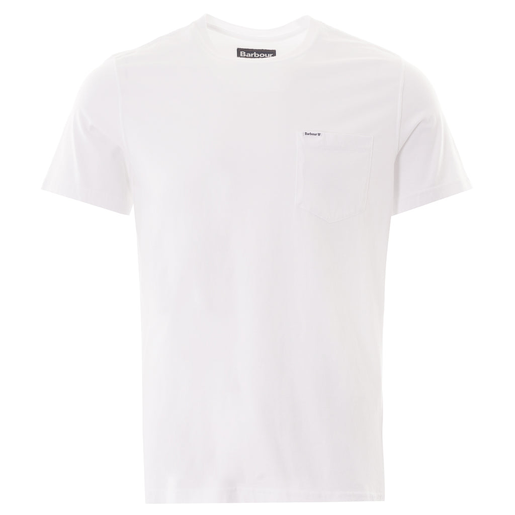 Barbour Logo Pocket Tee - White