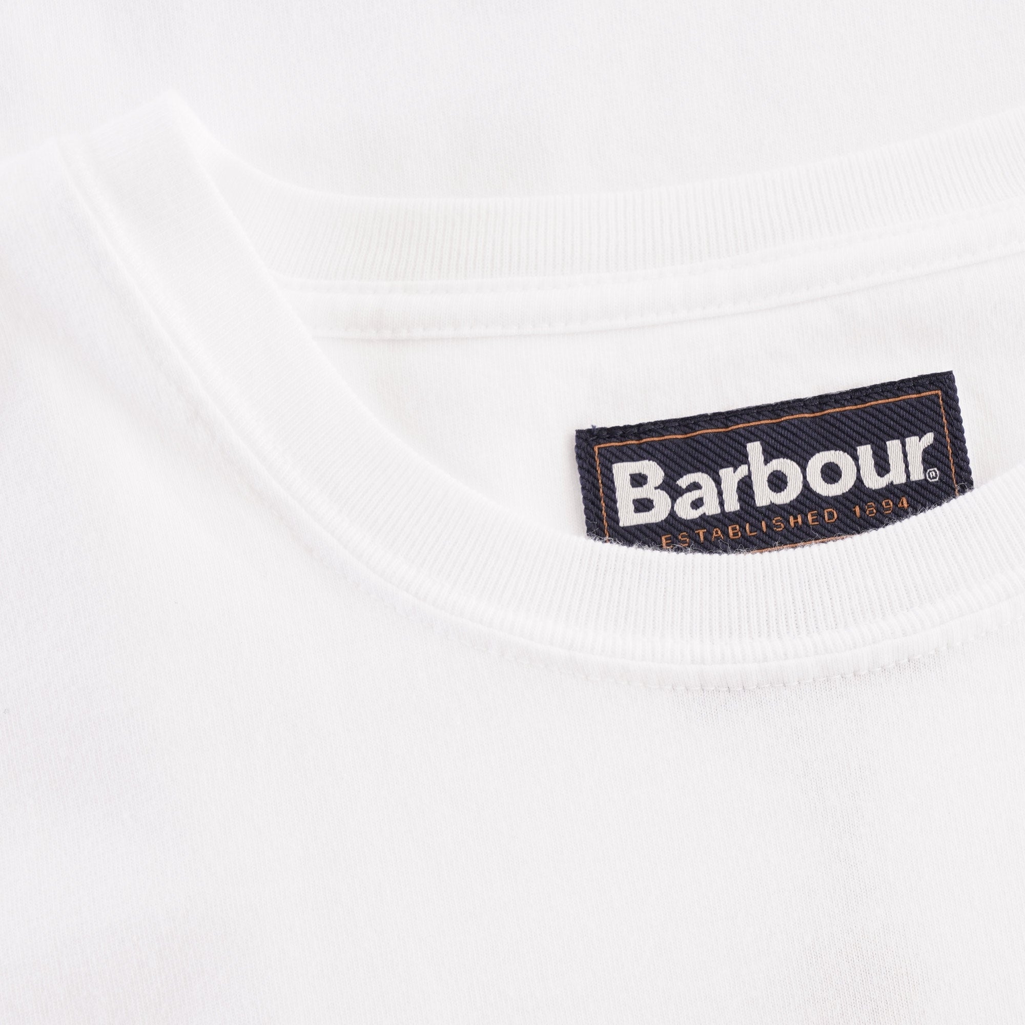 Barbour Logo Pocket Tee - White