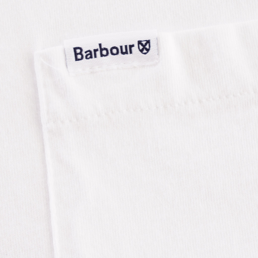Barbour Logo Pocket Tee - White