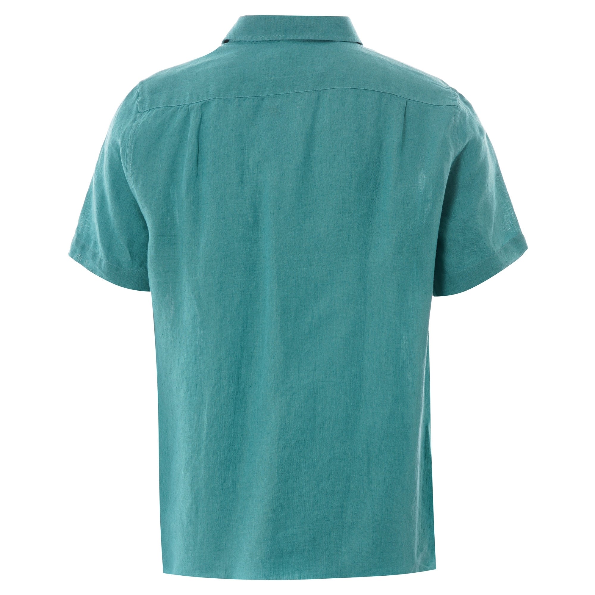 Lacoste Regular Fit Linen Shirt - Turquoise