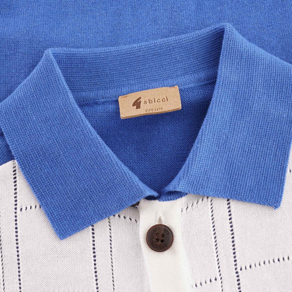 Gabicci Vintage Morgan Airtex Button Through Polo - Cologne