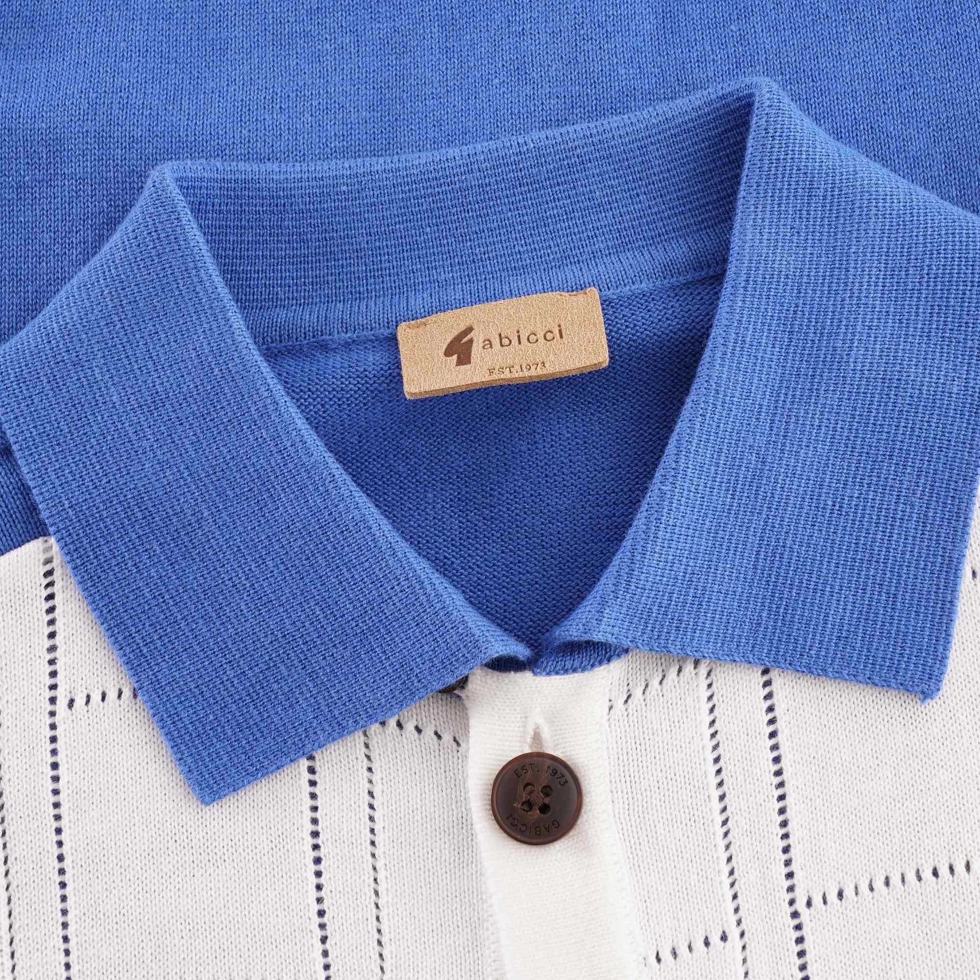Gabicci Vintage Morgan Airtex Button Through Polo - Cologne