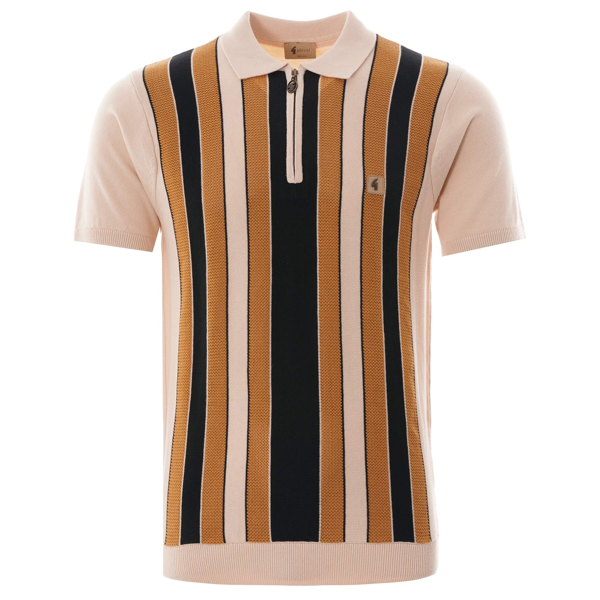 Gabicci Vintage Colt Knitted Polo - Oat