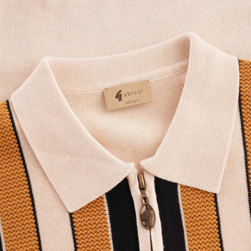 Gabicci Vintage Colt Knitted Polo - Oat