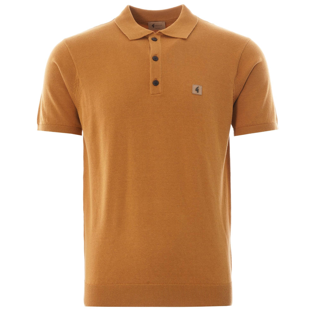 Gabicci Vintage Jackson Knit Polo - Hay