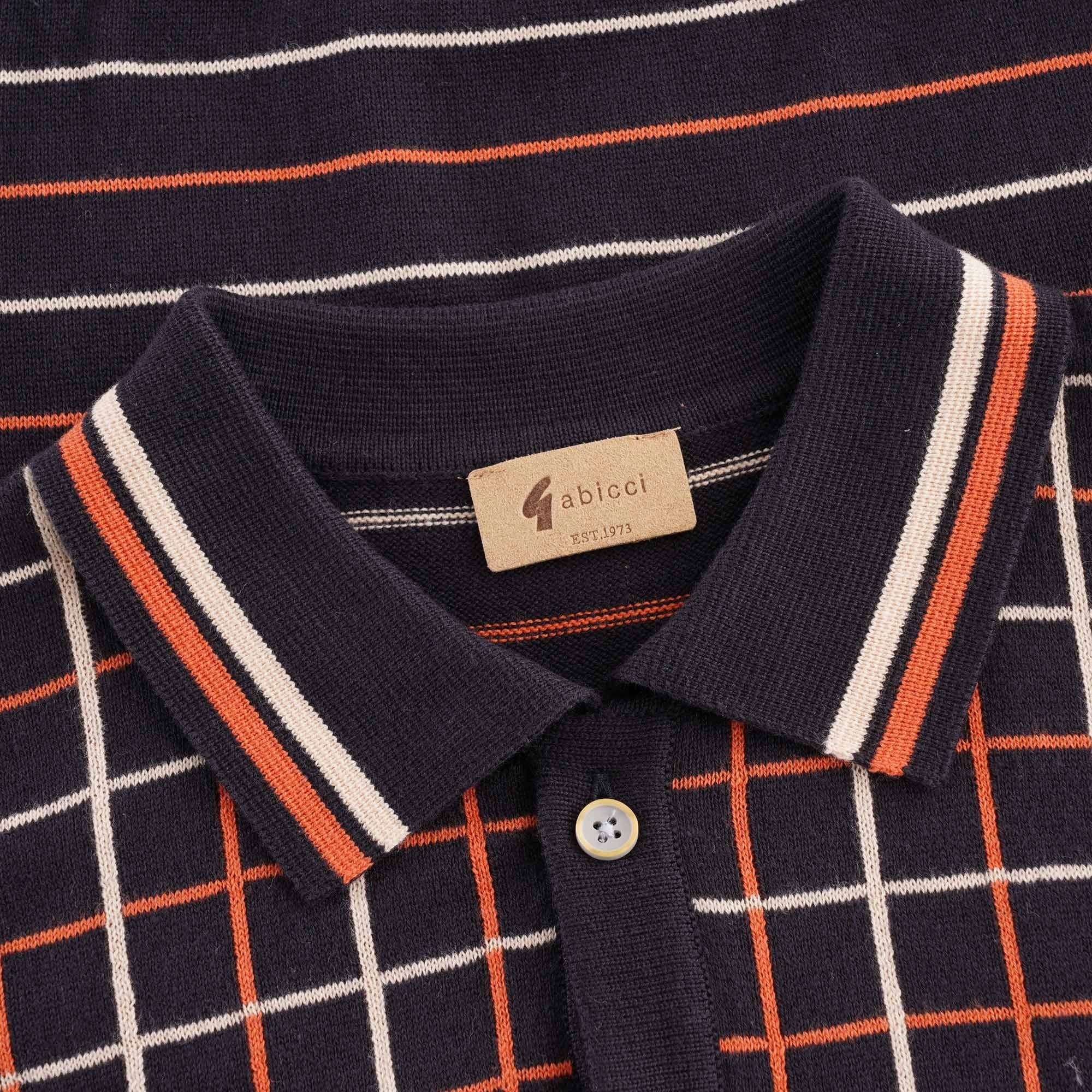 Gabicci Vintage Chrono Knit polo - Navy