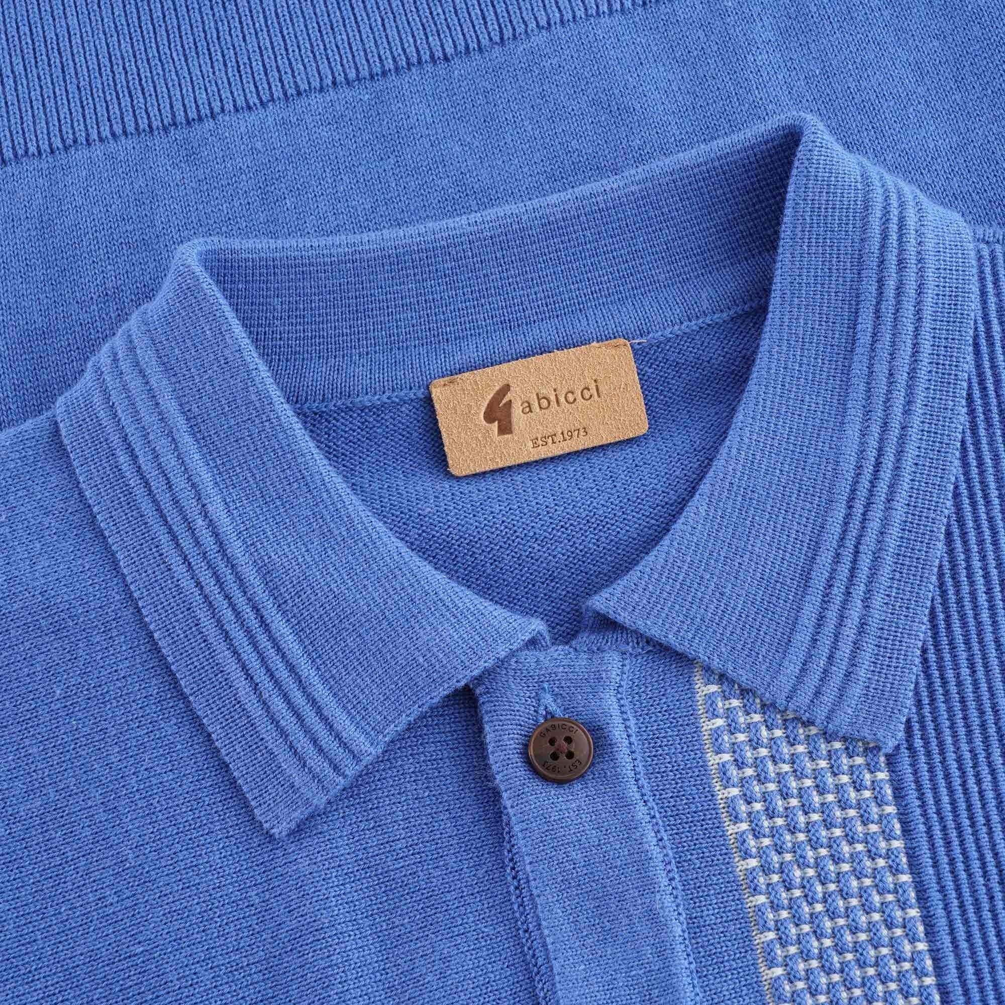 Gabicci Vintage Cariboo Knit Polo - Cologne