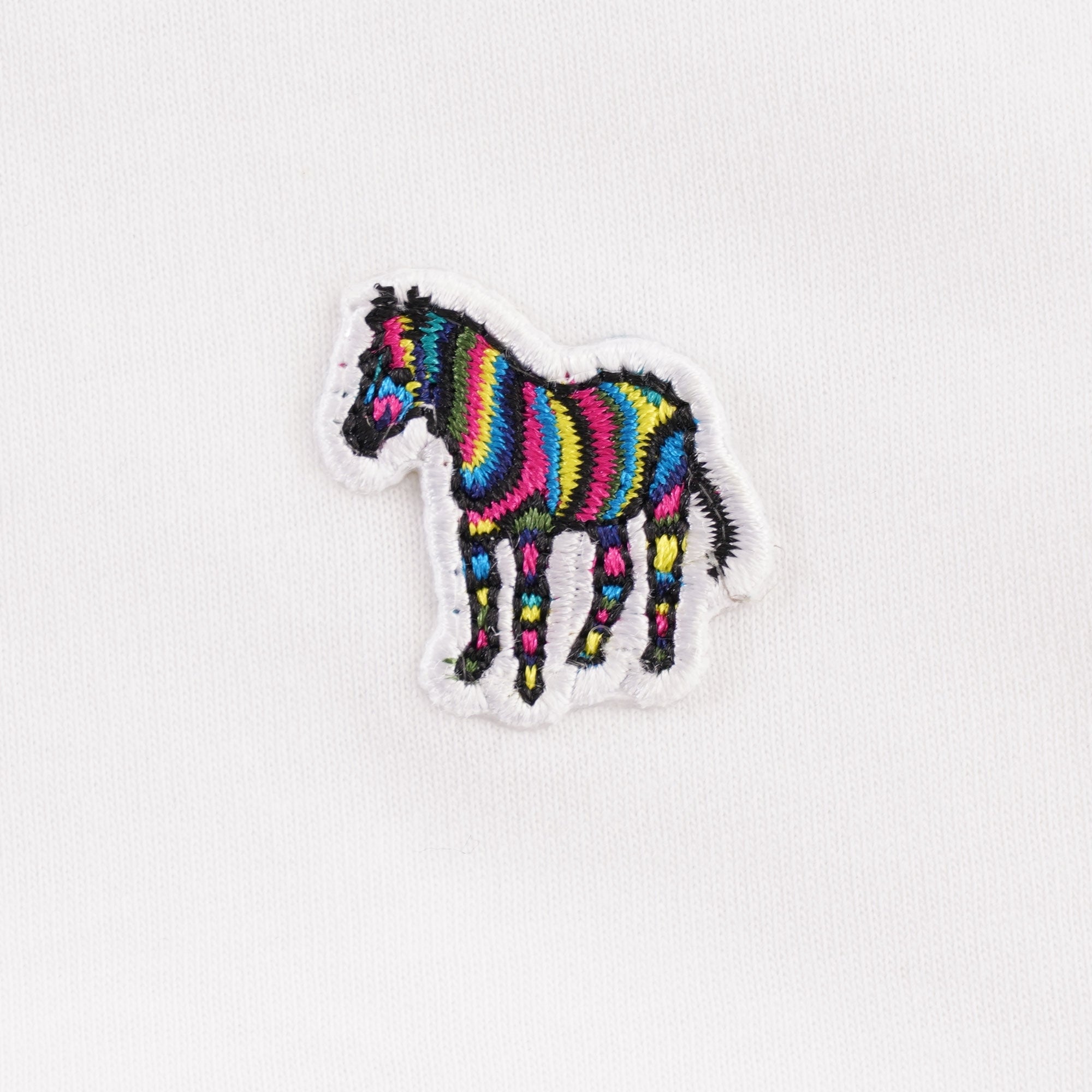 Paul Smith Organic Cotton Zebra Logo - White