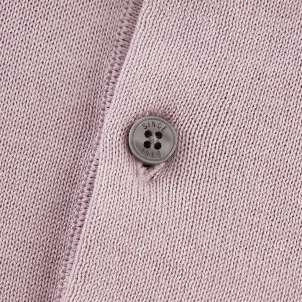 Ben Sherman Signature Knitted Cotton Short Sleeve Polo - Lilac