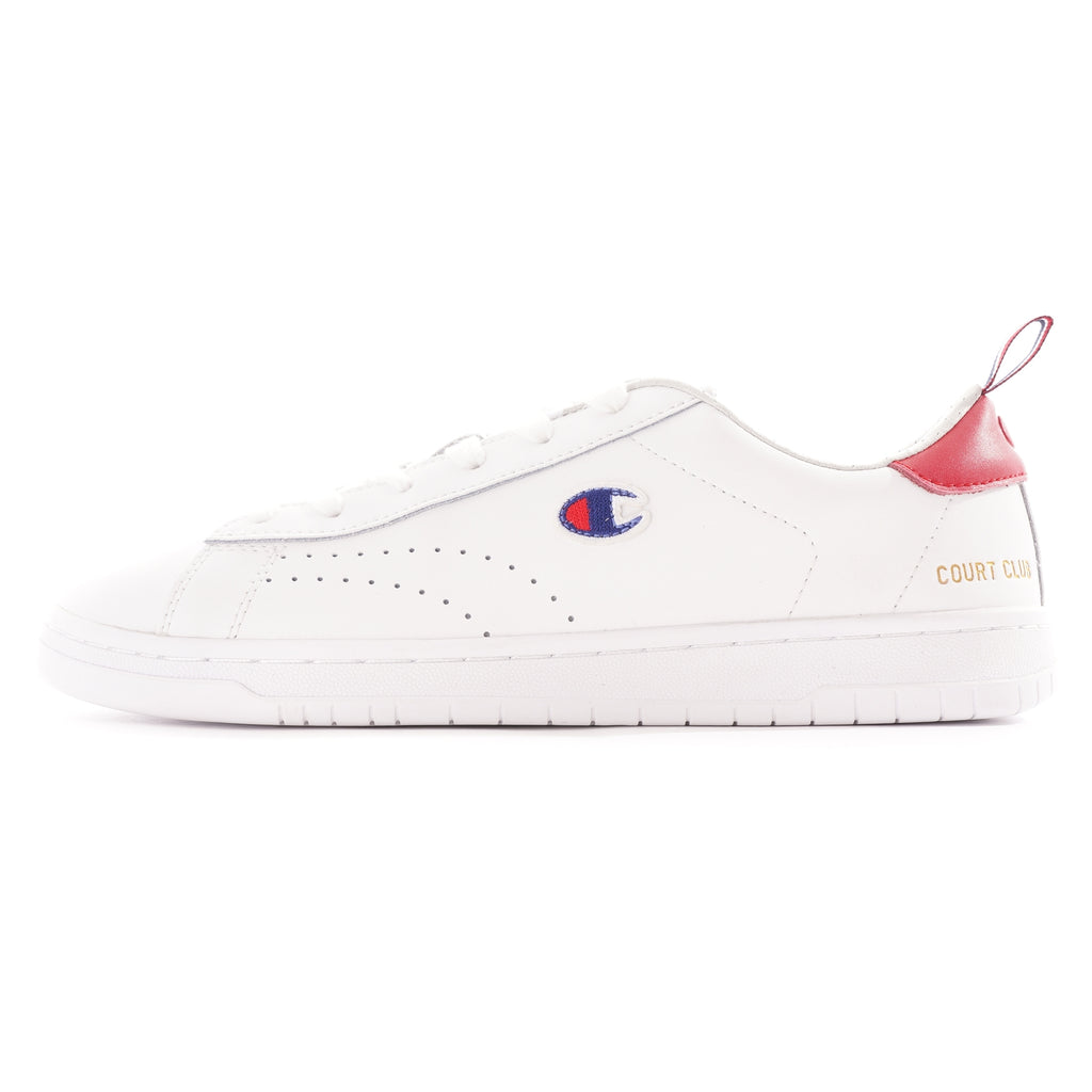 Champion Club Court Back Tab Trainers - White