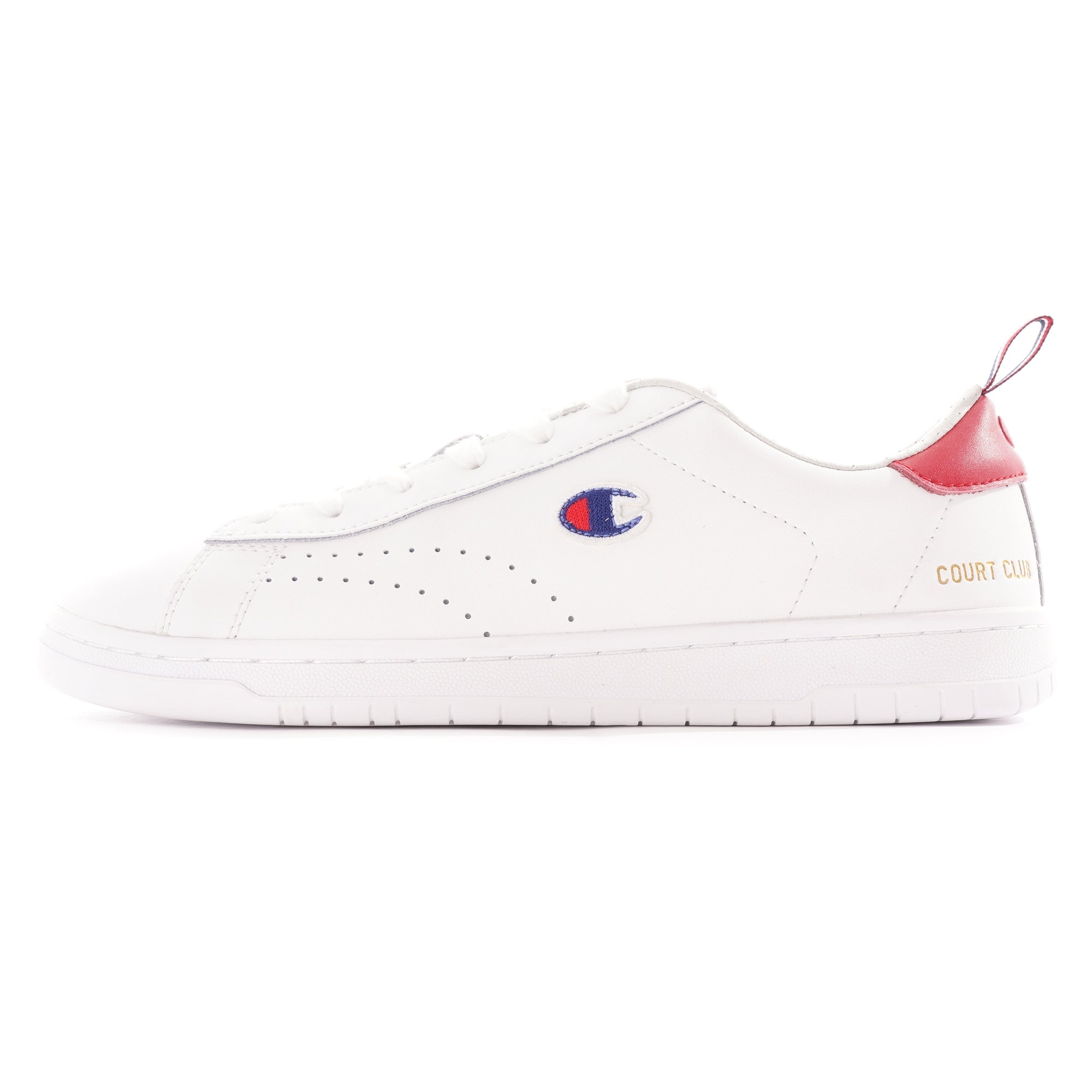 Champion Club Court Back Tab Trainers - White