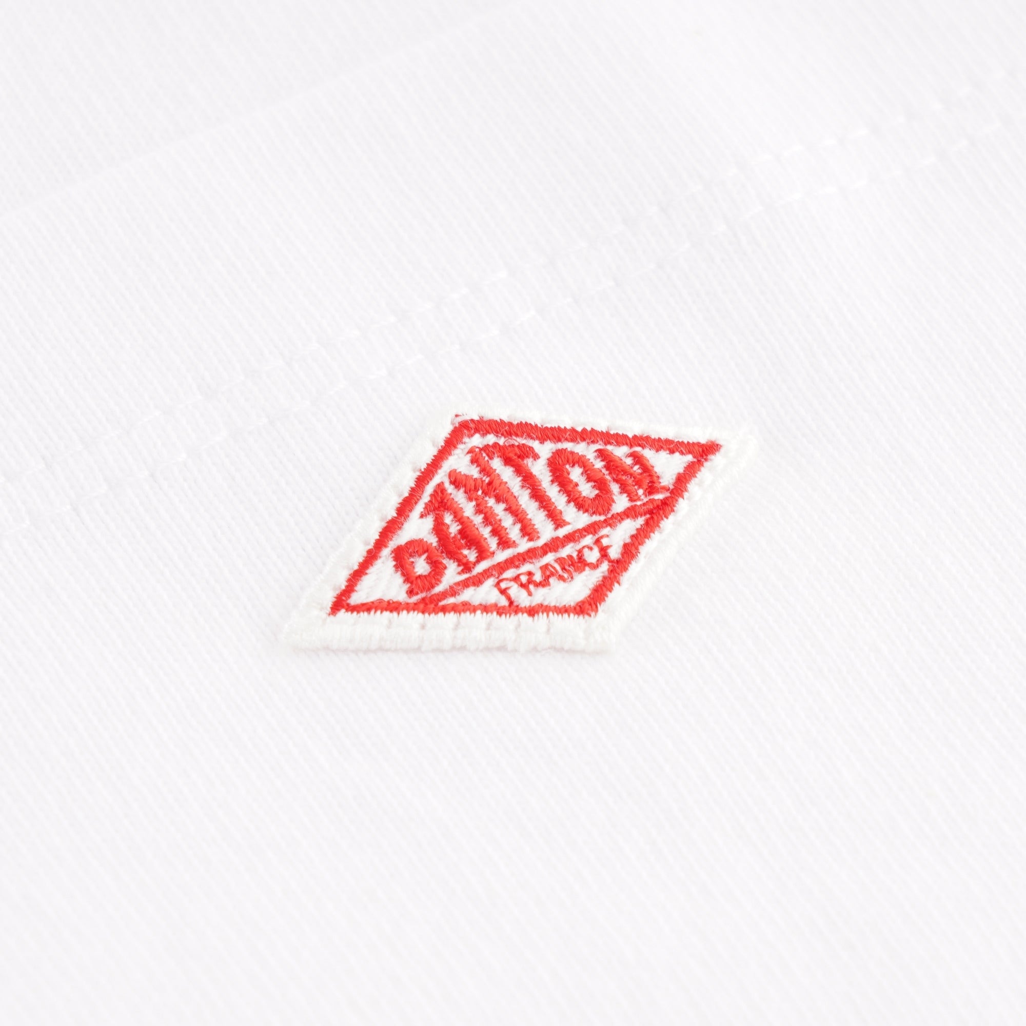 Danton T-Cloth Cotton Pocket Logo Tee - White