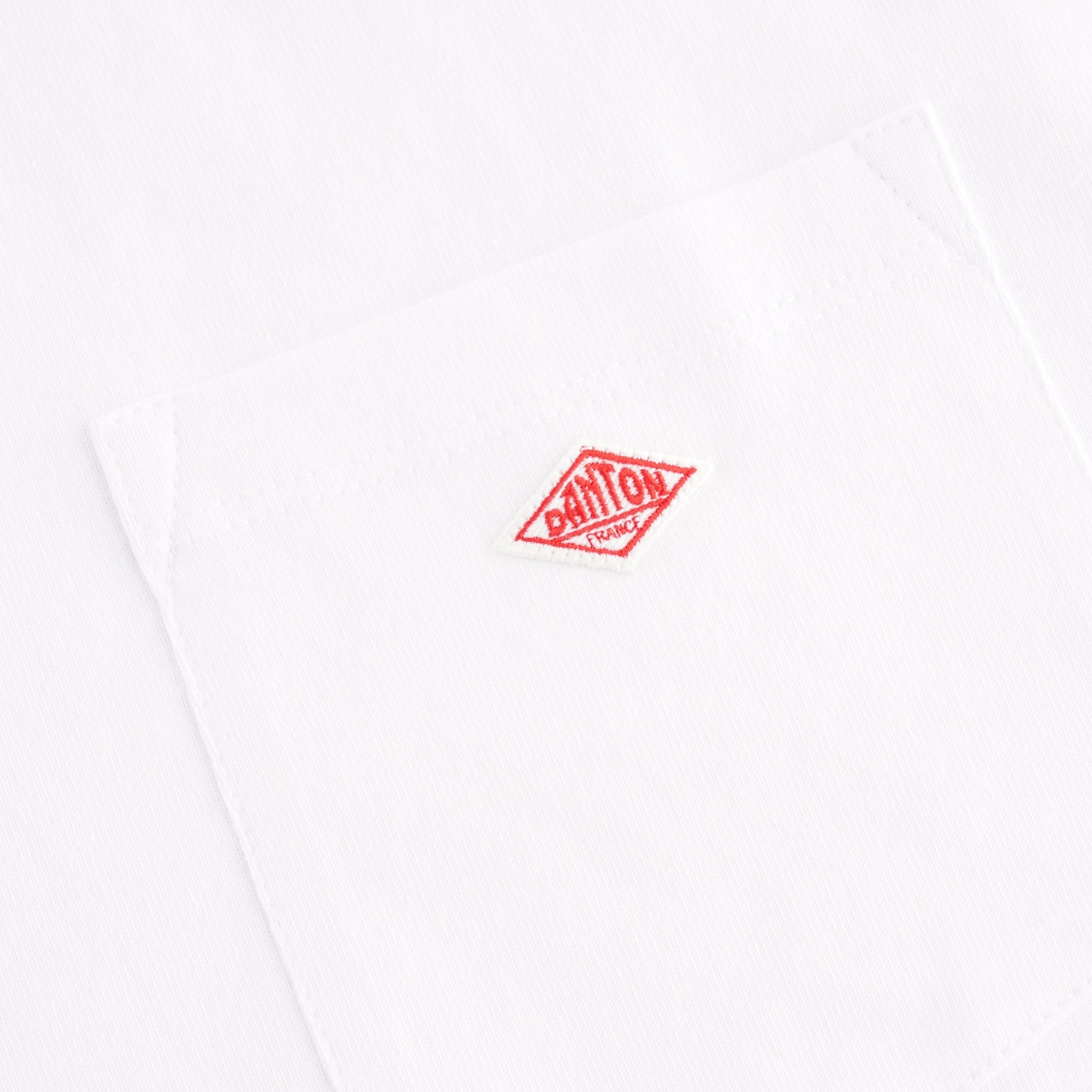 Danton T-Cloth Cotton Pocket Logo Tee - White