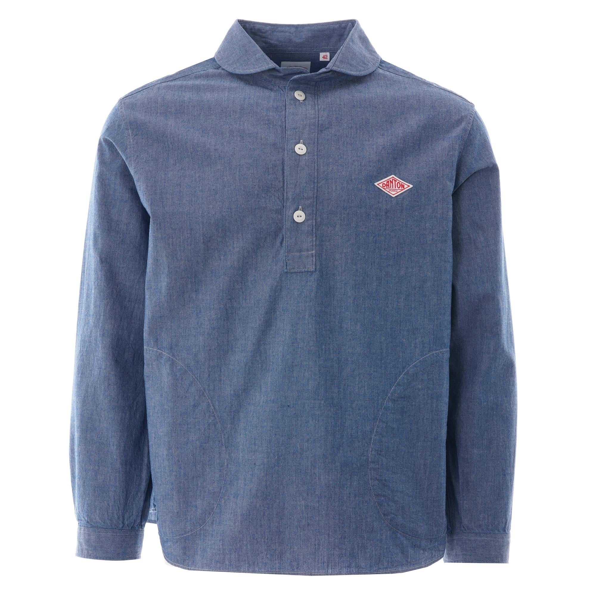 Danton Chambray Pullover Shirt - Indigo
