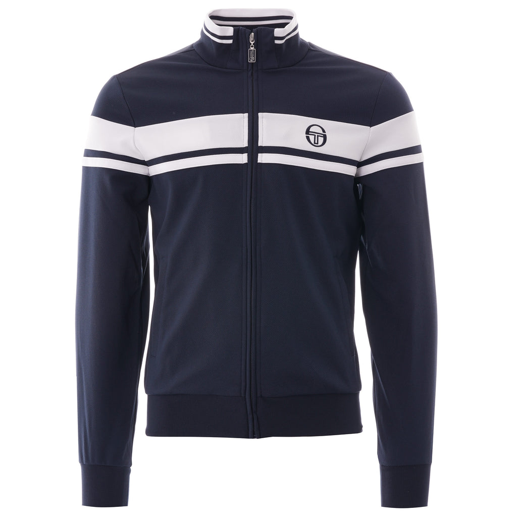 Sergio Tacchini Damarindo Track Top - Navy and White