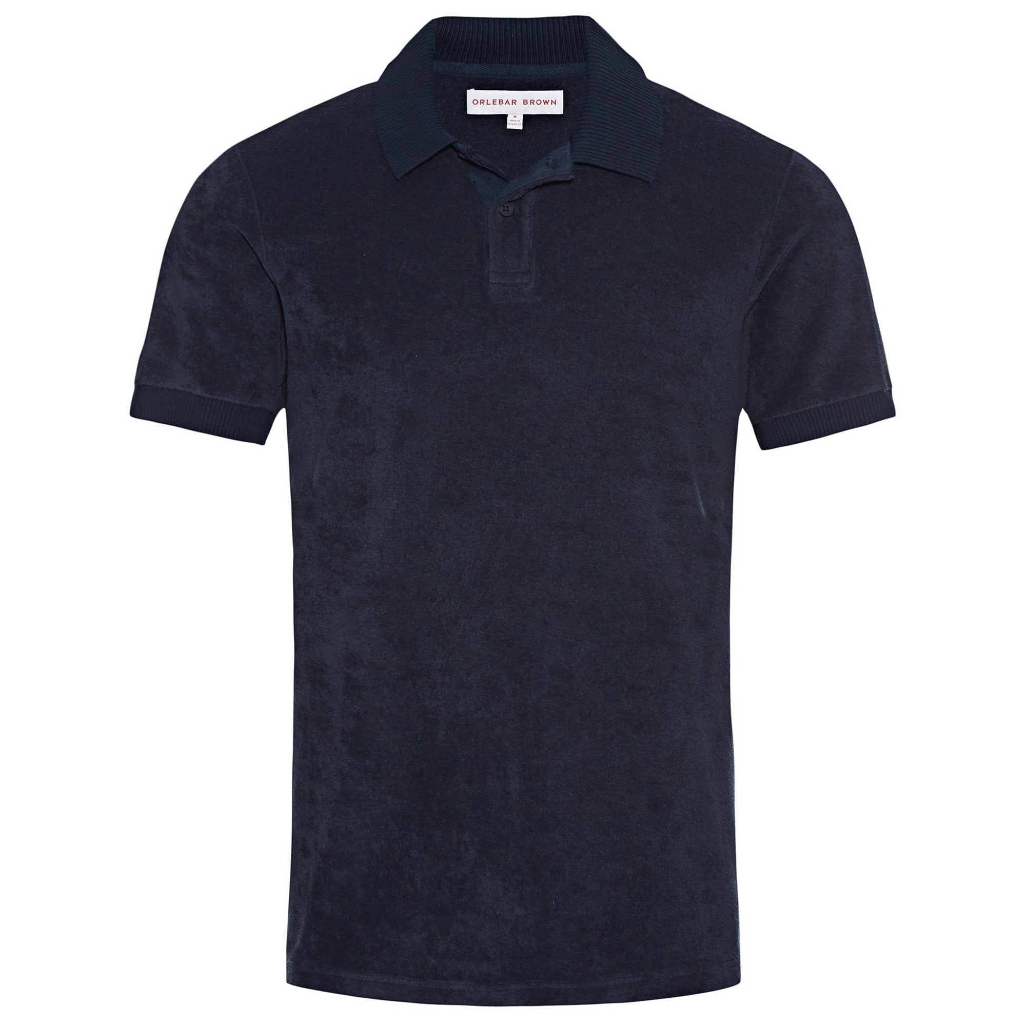 Orlebar Brown Jarrett Towelling Polo - Navy