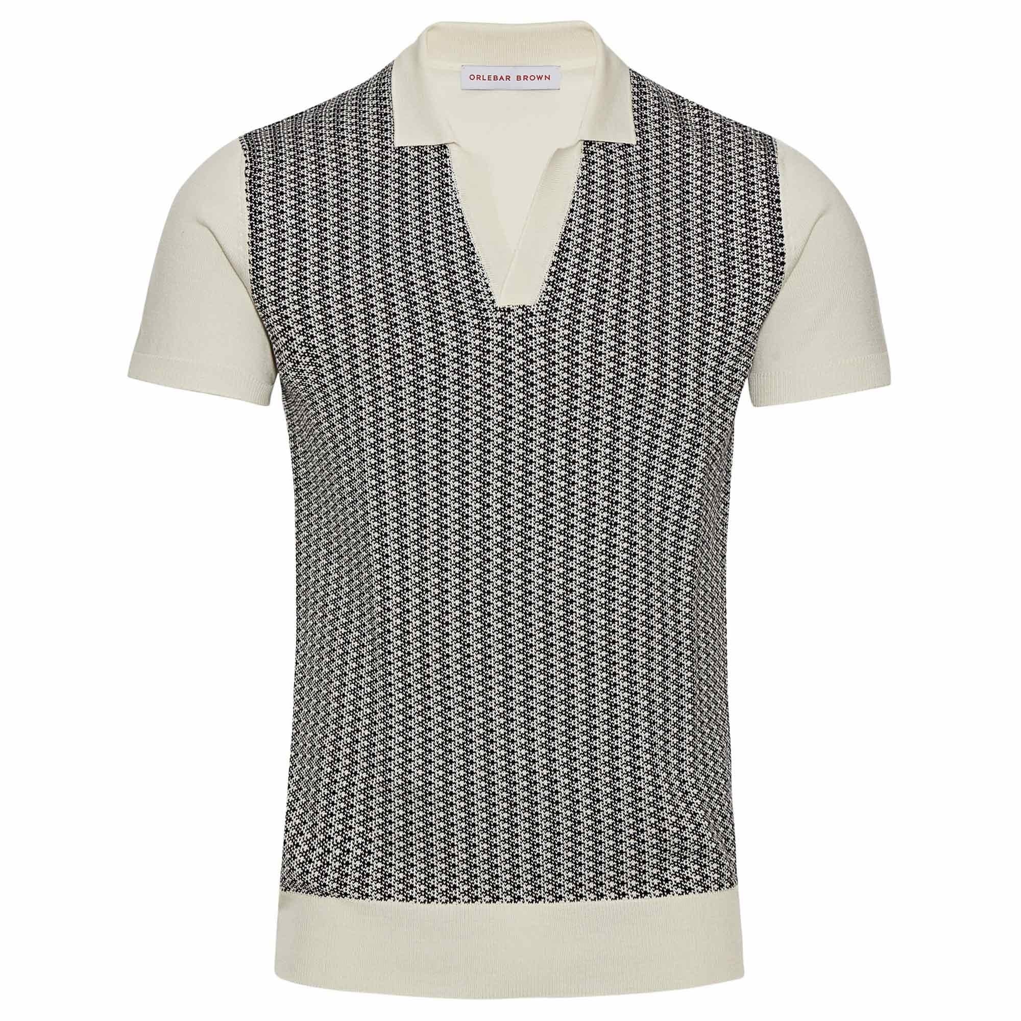 Orlebar Brown Horton X Carmel Knitted Resort Polo - Navy/Cloud