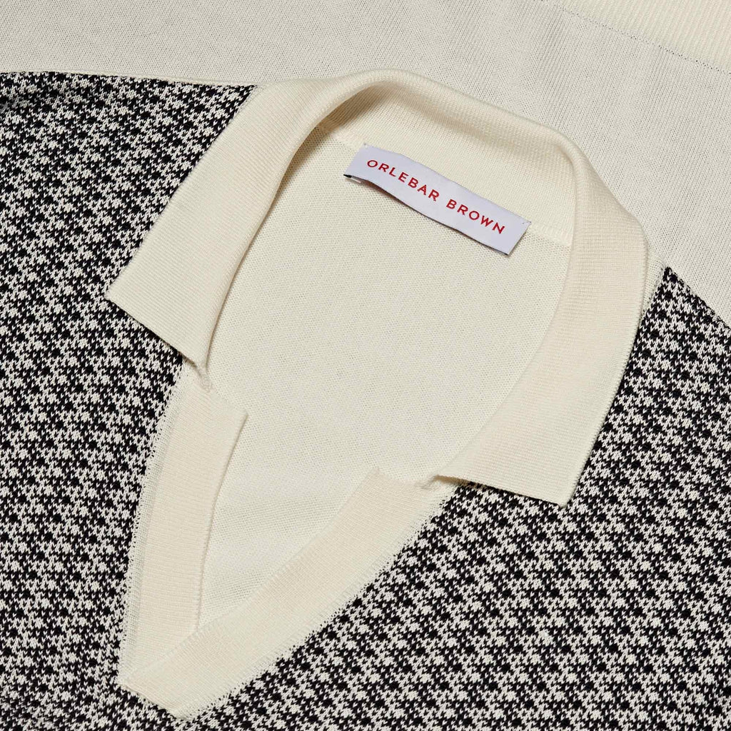 Orlebar Brown Horton X Carmel Knitted Resort Polo - Navy/Cloud