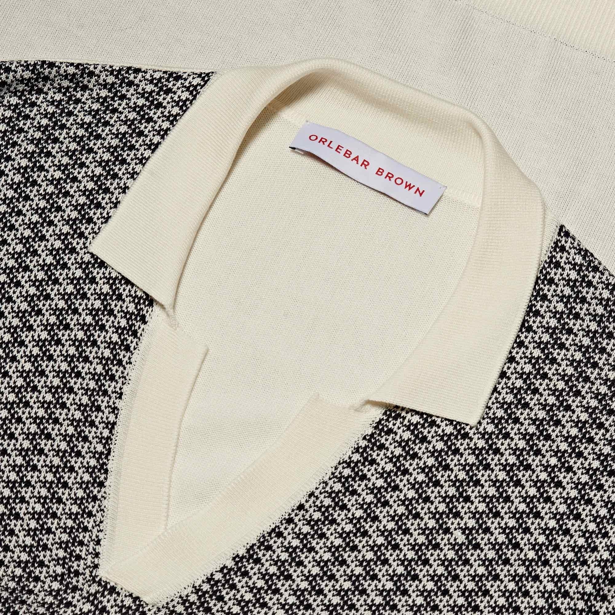 Orlebar Brown Horton X Carmel Knitted Resort Polo - Navy/Cloud