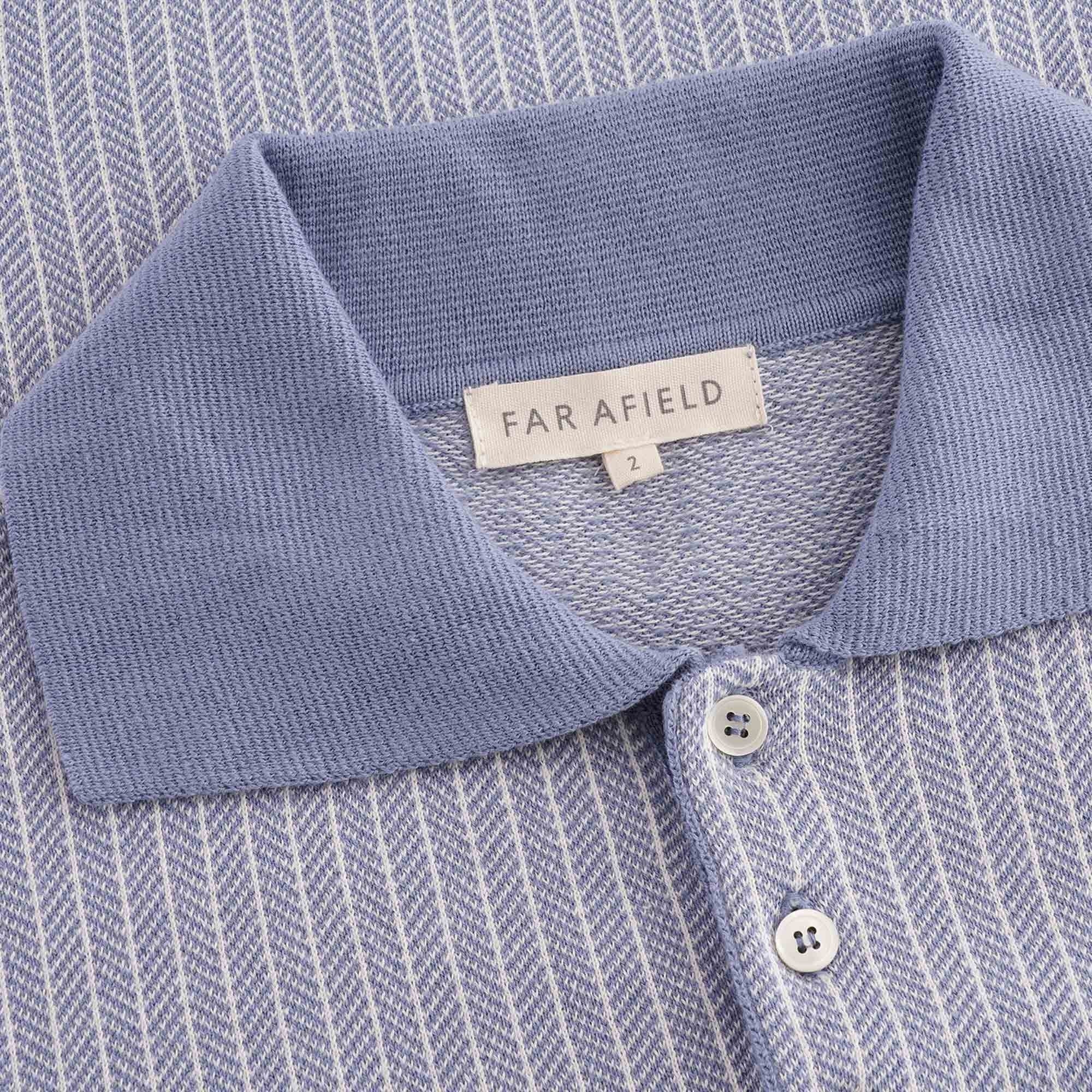 Far Afield Blakey Short Sleeve Polo - Stonewash