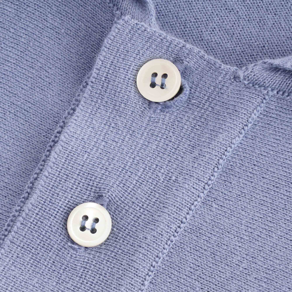 Far Afield Cole Duo Short Sleeve Polo - Stonewash Blue