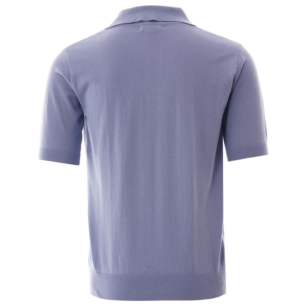 Far Afield Cole Duo Short Sleeve Polo - Stonewash Blue