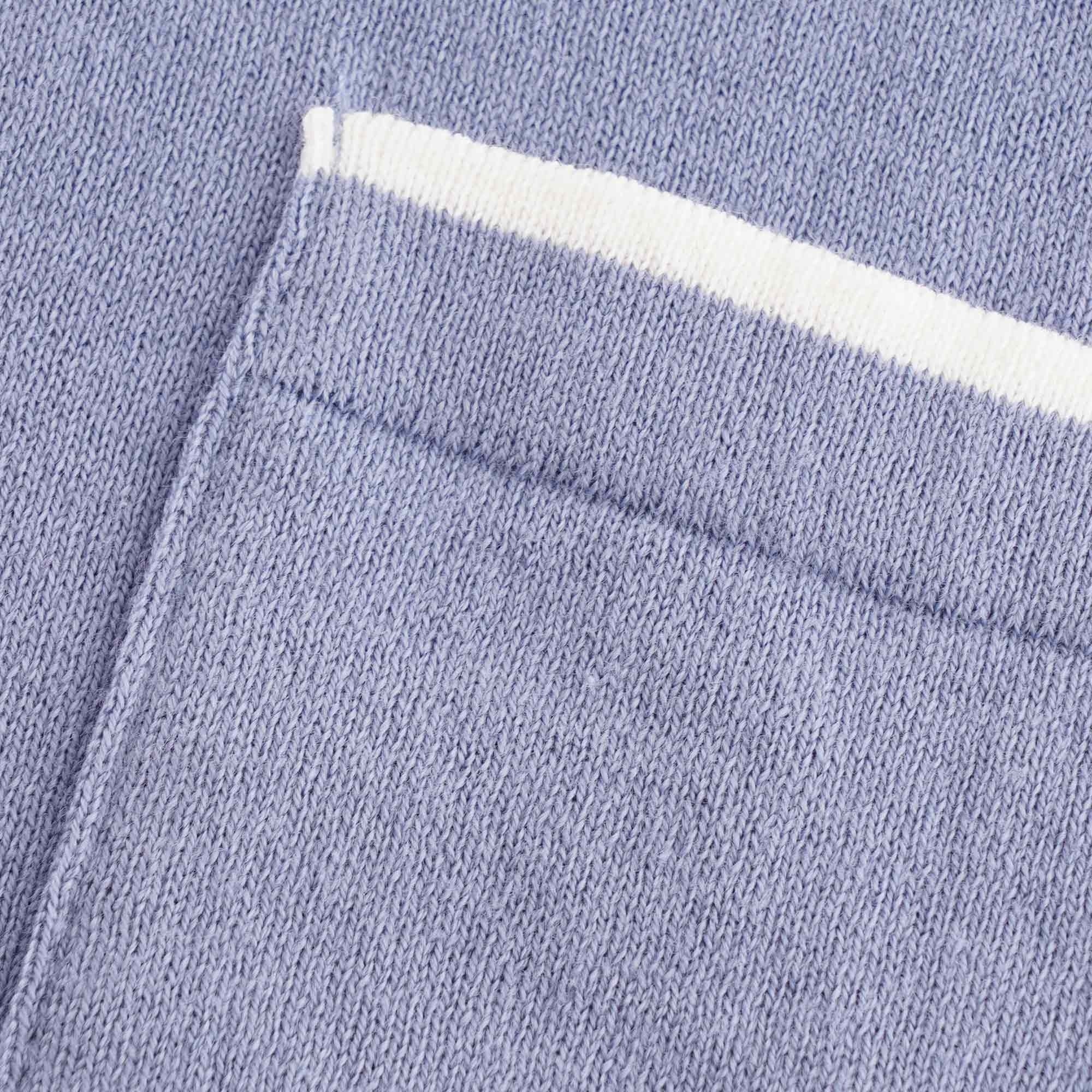 Far Afield Errol Short Sleeve Button Through Polo - Stonewash Blue