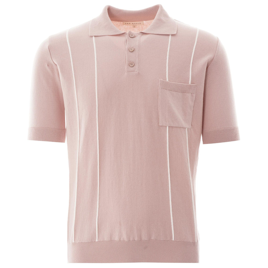 Far Afield Alfaro Short Sleeve Polo - Rose Dust
