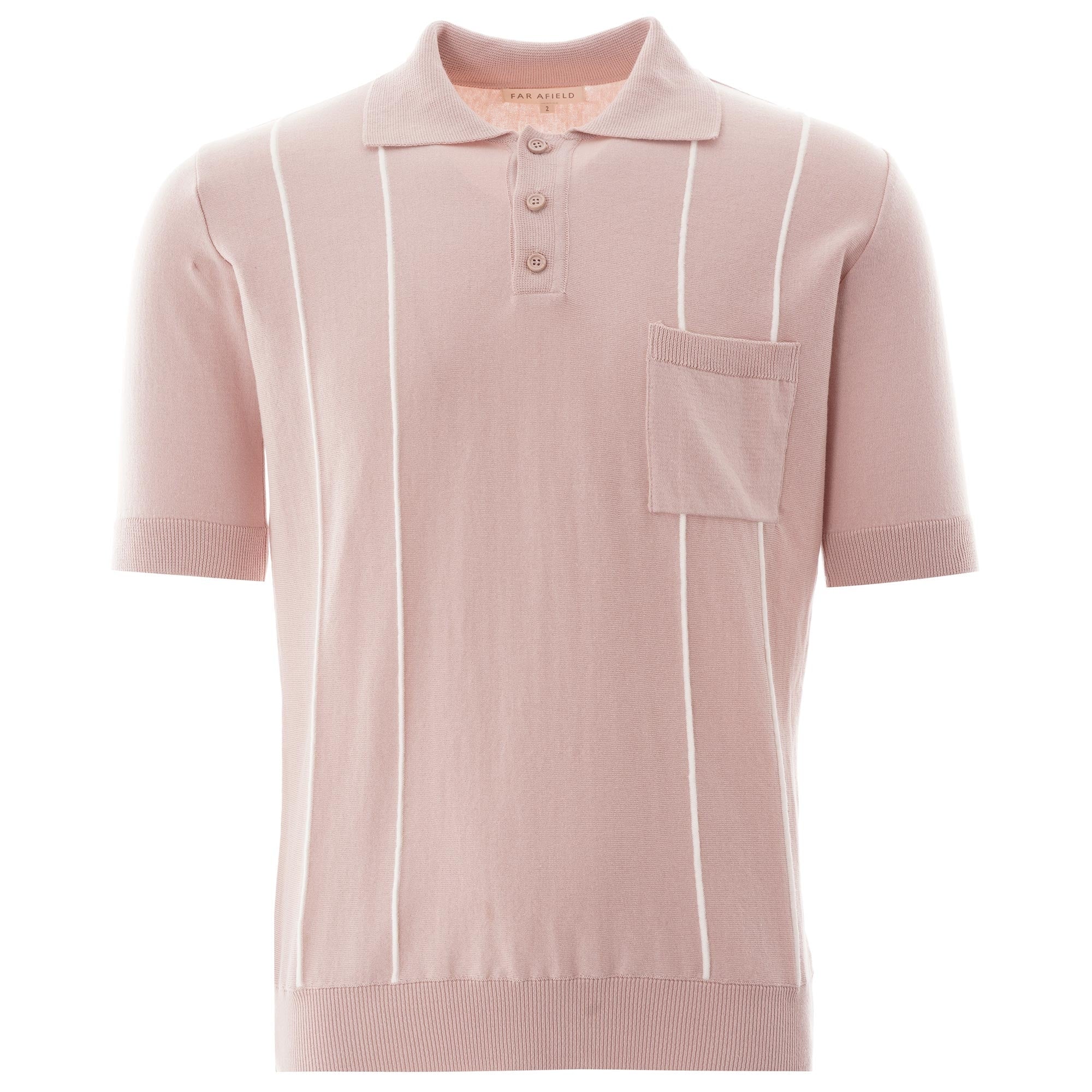Far Afield Alfaro Short Sleeve Polo - Rose Dust