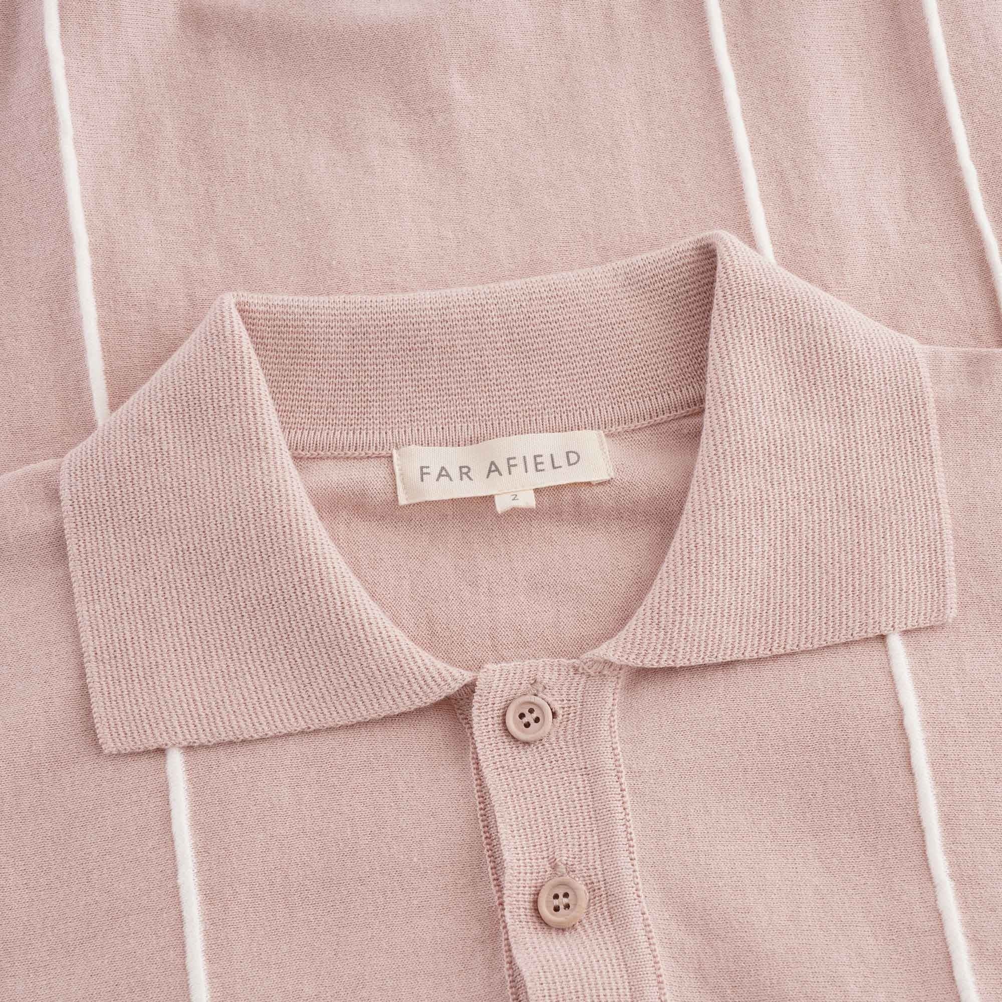 Far Afield Alfaro Short Sleeve Polo - Rose Dust