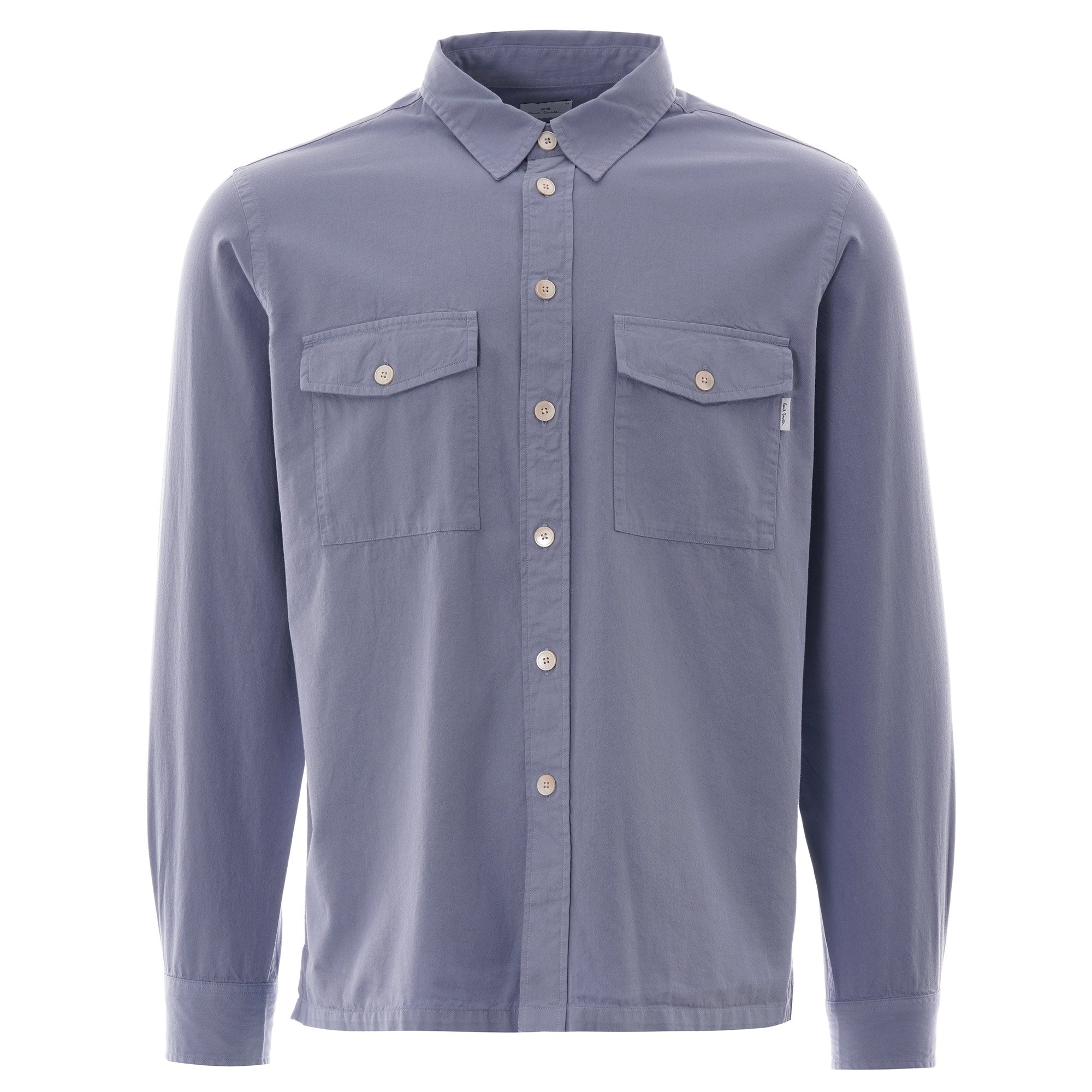 Paul Smith Garment Dyed Pocket Overshirt - Grey
