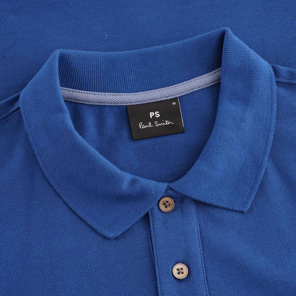 Paul Smith Zebra Organic Cotton Polo Shirt - Blue