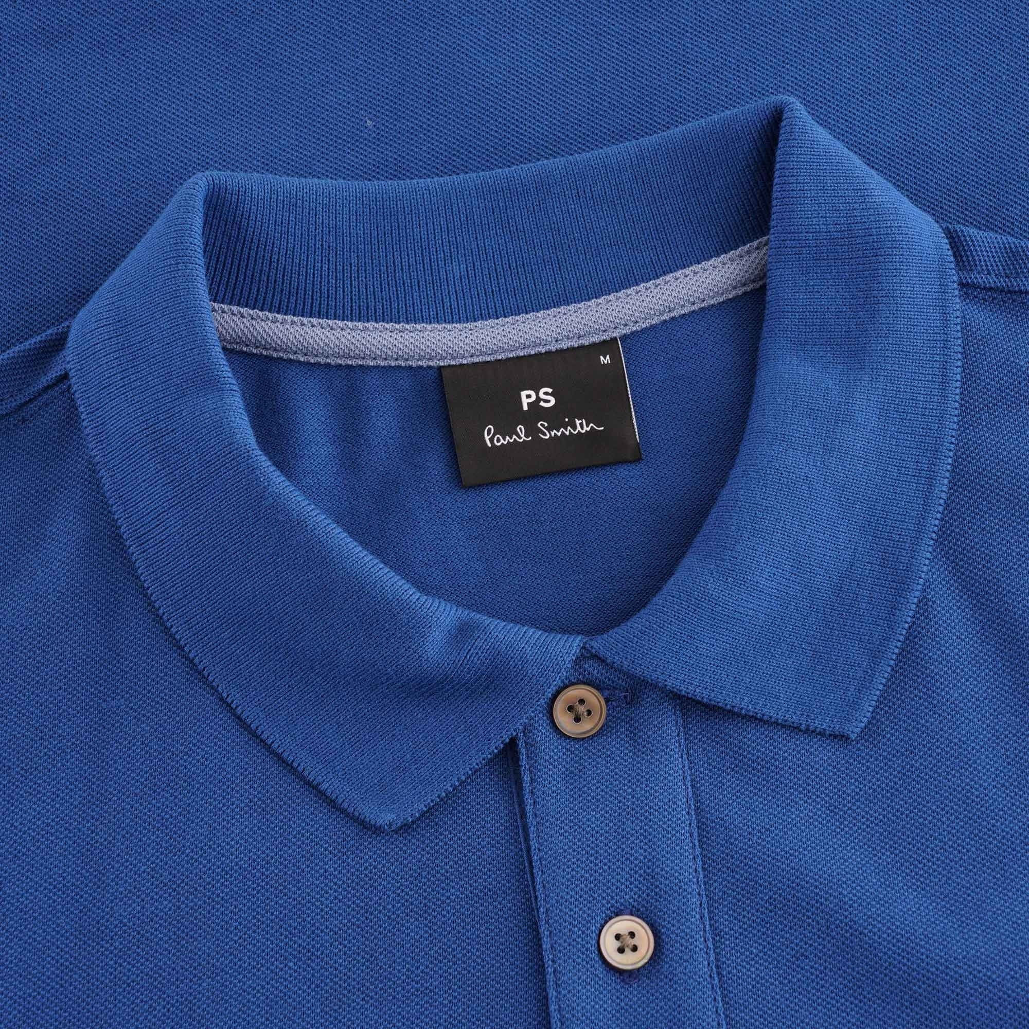 Paul Smith Zebra Organic Cotton Polo Shirt - Blue